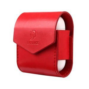 Θήκη Δερμάτινη Dux Duxis με Μαγνήτη για Airpods Κόκκινη