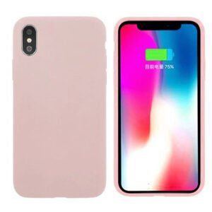 Θηκη Liquid Silicone για Apple iPhone Xs Max Ροζ