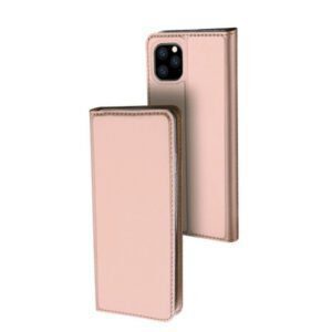 Θηκη Book DD Skin Pro Για Apple iPhone 11 Pro Ροζ Χρυση