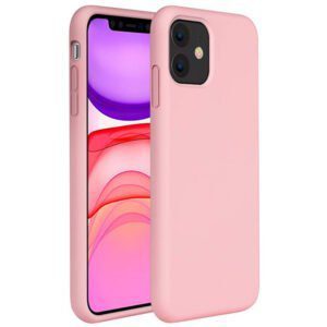 Θηκη Liquid Silicone για Apple iPhone 11 Ροζ