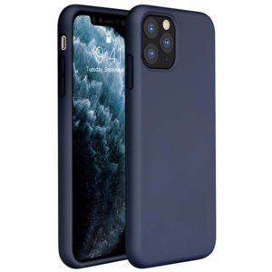 Θηκη Liquid Silicone για Apple iPhone 11 Pro Max Σκουρο Μπλε