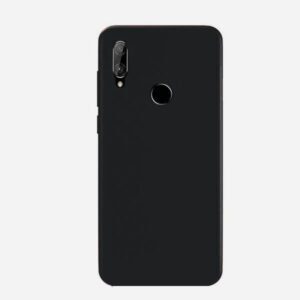 Θηκη Liquid Silicone για Huawei P smart 2019 Μαυρη