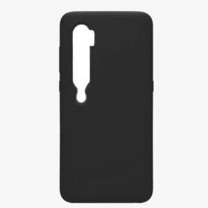 Θηκη Liquid Silicone για Xiaomi Mi Note 10 Μαυρη
