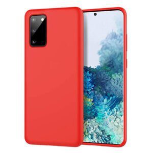 Θηκη Liquid Silicone για Samsung G980 Galaxy S20 Κοκκινη