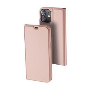 Θηκη Book DD Skin Pro Για Apple iPhone 12 Mini Ροζ Χρυση
