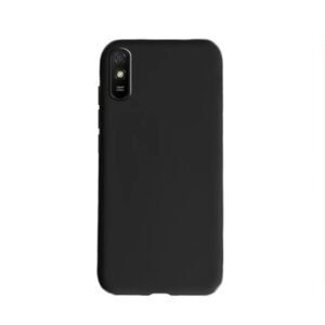 Θηκη Liquid Silicone για Xiaomi Redmi 9A / 9AT Μαυρη