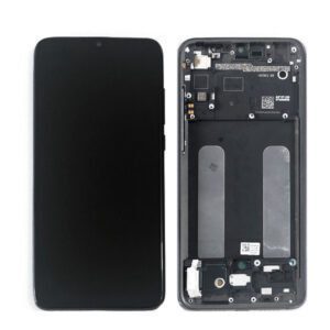 Οθονη Για Xiaomi Mi 9 Lite Με Τζαμι και Frame Μαυρο Grade A