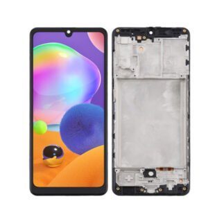 Οθονη Για Samsung A31 A315F Με Τζαμι Μαυρο κ Frame OR GH82-22761A