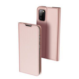 Θηκη Book DD Skin Pro Για Samsung Galaxy A02s Ροζ Χρυση