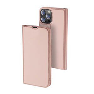 Θηκη Book DD Skin Pro Για Apple iPhone 13 Pro Ροζ Χρυση