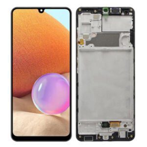 Οθονη Για Samsung A32 4G A325 Με Τζαμι Μαυρο κ Frame OR GH82-255