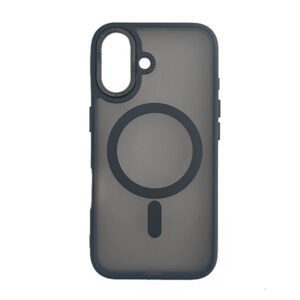 Θηκη TPU Με Magsafe Για Apple iPhone 16 Plus Semi Clear Μαυρη
