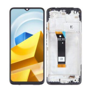 Οθονη Για Xiaomi Poco M5/Poco M4 5G/Redmi 10 5G Με Τζαμι Μαυρο και Frame Grade A