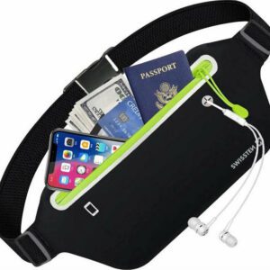 Τσαντακι Μεσης Αδιαβροχο Swissten Για Κινητο Εως 7" Μαυρο