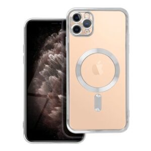 Electro Mag Cover case compatible with MagSafe for IPHONE 11 PRO MAX silver