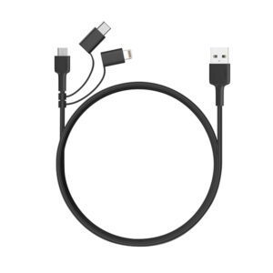 Καλωδιo Aukey 3 Σε 1 Lightning MFI - Type C & Micro Usb 1.2m