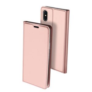 Θηκη Book DD Skin Pro Για Apple iPhone XS Max Ροζ Χρυσο