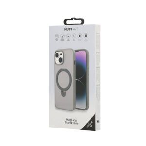 Θηκη Musthavz MagLoop Με MagSafe και Stand Για Apple iPhone 15 Γκρι