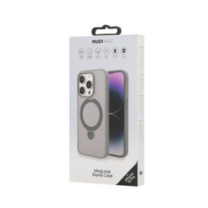 Θηκη Musthavz MagLoop Με MagSafe και Stand Για Apple iPhone 15 Pro Γκρι