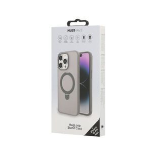 Θηκη Musthavz MagLoop Με MagSafe και Stand Για Apple iPhone 15 Pro Max Γκρι
