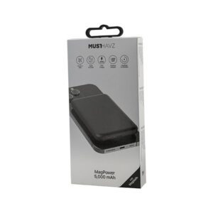 Power Bank Ασυρματης Φορτισης Musthavz Με Magsafe 5000mAh Μαυρη