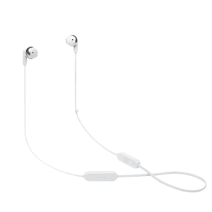 JBL Tune 215BT, Wireless EarBuds 3-button Mic/Remote (White)
