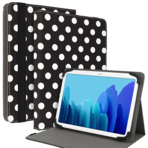 Wonder Canvas Tablet Case 10 inches black polka-dot