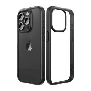 Rock Guard Series Case for Iphone 16 transparent-black