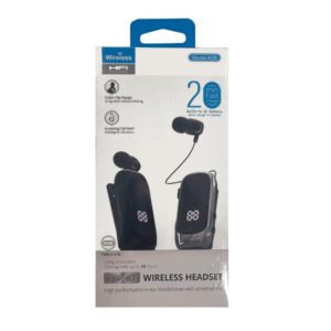 Bluetooth Handsfree K88 Πετου Με Καλωδιο Περιελιξης Μαυρο