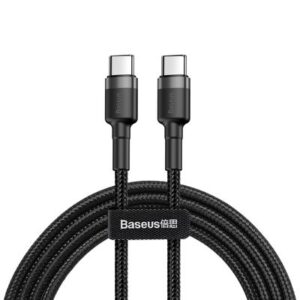Baseus Cable Cafule - Type C to Type C - PD 2.0 60W 3A 1m grey-black