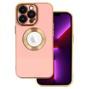 Beauty Case for Iphone 14 Pro pink-gold