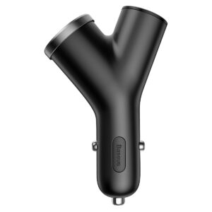 Baseus Y-Type Car Charger - 2xUSB + cigarette lighter socket - 3,4A black