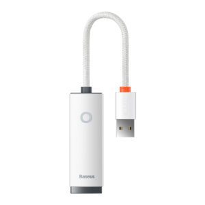 Baseus Adapter Lite Series - USB to RJ45 - 100 Mbps white