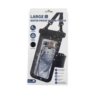 Θηκη Αδιαβροχη Universal 8.5'' Με Λουρακι Λαιμου και Armband Μαυρη