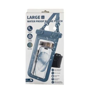 Θηκη Αδιαβροχη Universal 8.5'' Με Λουρακι Λαιμου και Armband Γαλαζια