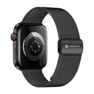 FORCELL F-DESIGN FA14 magnetic stainless steel strap for APPLE Watch 42/44/45/49 mm black