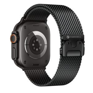FORCELL F-DESIGN FA11 stainless steel strap for APPLE Watch 42/44/45/49 mm black