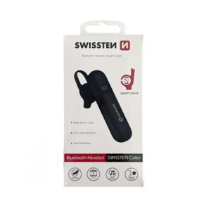 Bluetooth Hands Free Swissten Ultra Light Με Noise Reduction Μαυρο BT V5.0
