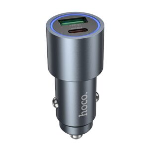 Φορτιστης Αυτοκινητου Hoco Usb A + Usb C PD QC3.0 48W Z60 Μαυρος