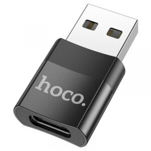 Ανταπτορας Hoco OTG Usb C (male) Σε Usb A (female) UA17 Μαυρος