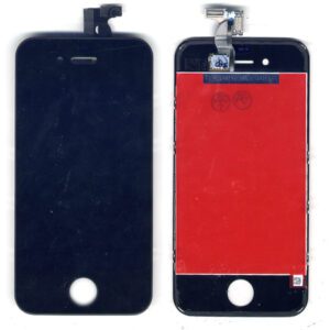 Οθονη Για Apple iPhone 4S Με Τζαμι Μαυρο Grade A