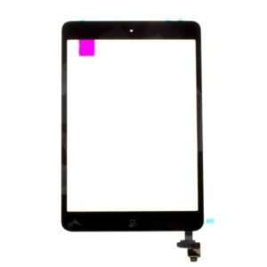 Τζαμι Για Apple iPad mini 3 Με Home Button Μαυρο Grade A