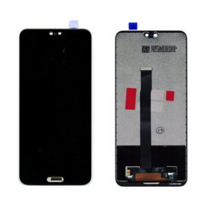 Οθονη Για Huawei P20 Με Τζαμι Μαυρο Με Fingerprint Sensor Grade A