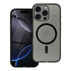 Θηκη Clear Mag Cover Με Προστασια Καμερας & Magsafe Για Apple iPhone 14 Pro Max black glitter