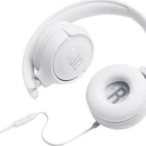 JBL Tune 500, OnEar Universal Headphones 1-button Mic/Rem Λευκο