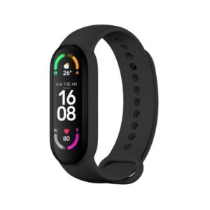 Λουρακι Σιλικονης Για Xiaomi Mi Band 5 / 6 / 7 Μαυρο