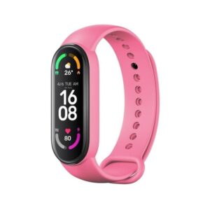 Λουρακι Σιλικονης Για Xiaomi Mi Band 5 / 6 / 7 Ροζ