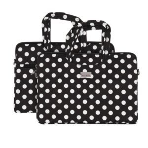 Τσαντα Wonder Briefcase Για Laptop 17'' Polka Dot Μαυρη