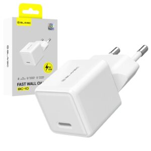 Φορτιστης Σπιτιου Blavec BC-10 Με Θυρα Usb C PD 3A 25W Ασπρος