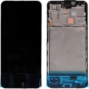 Οθονη Samsung Galaxy A17 4G A175 Με Frame Μαυρο ServicePack GH82-38527A